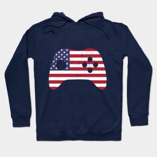 USA Flag Video Game Controller Hoodie